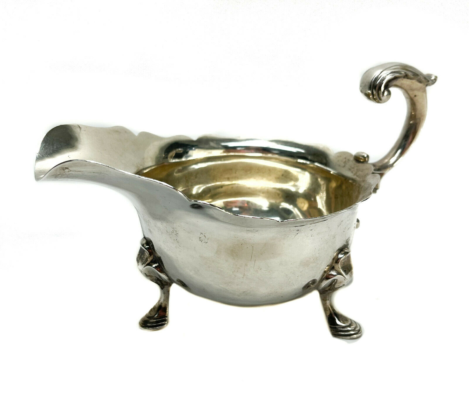 Prill Sterling Silver Footed Sauce Or Gravy Boat, Circa 1940