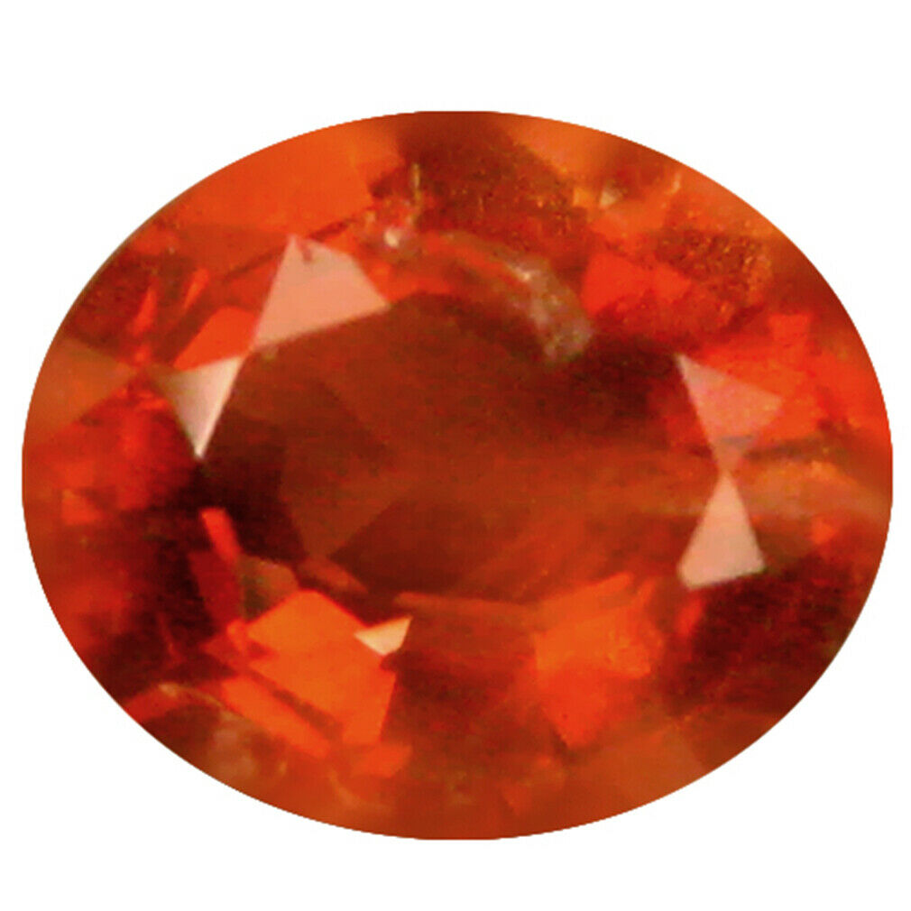 0.90ct Resplendent Oval Cut 7 X 6 Mm Aaa 100% Natural Red Zircon
