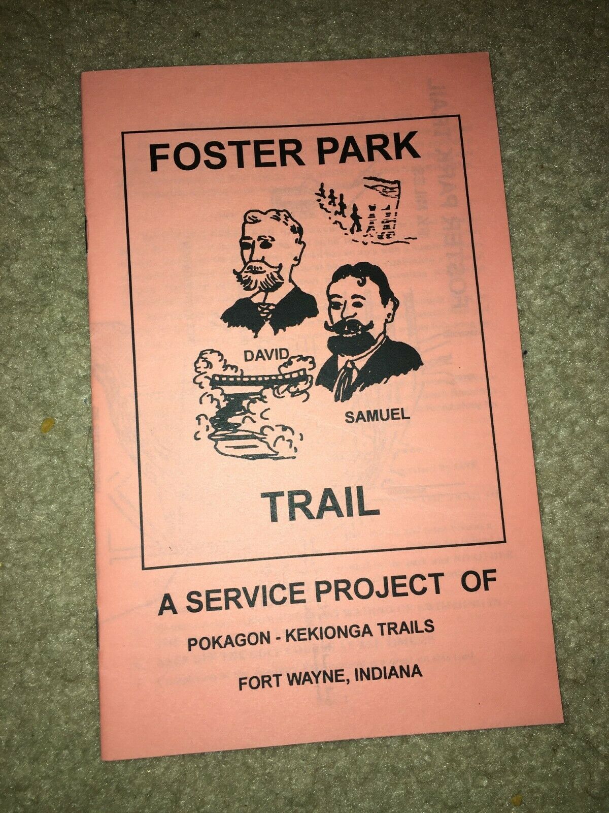 Boy Scout Foster Park David Samuel Indiana 2 Fort Wayne Trail Map Book Pamphlet