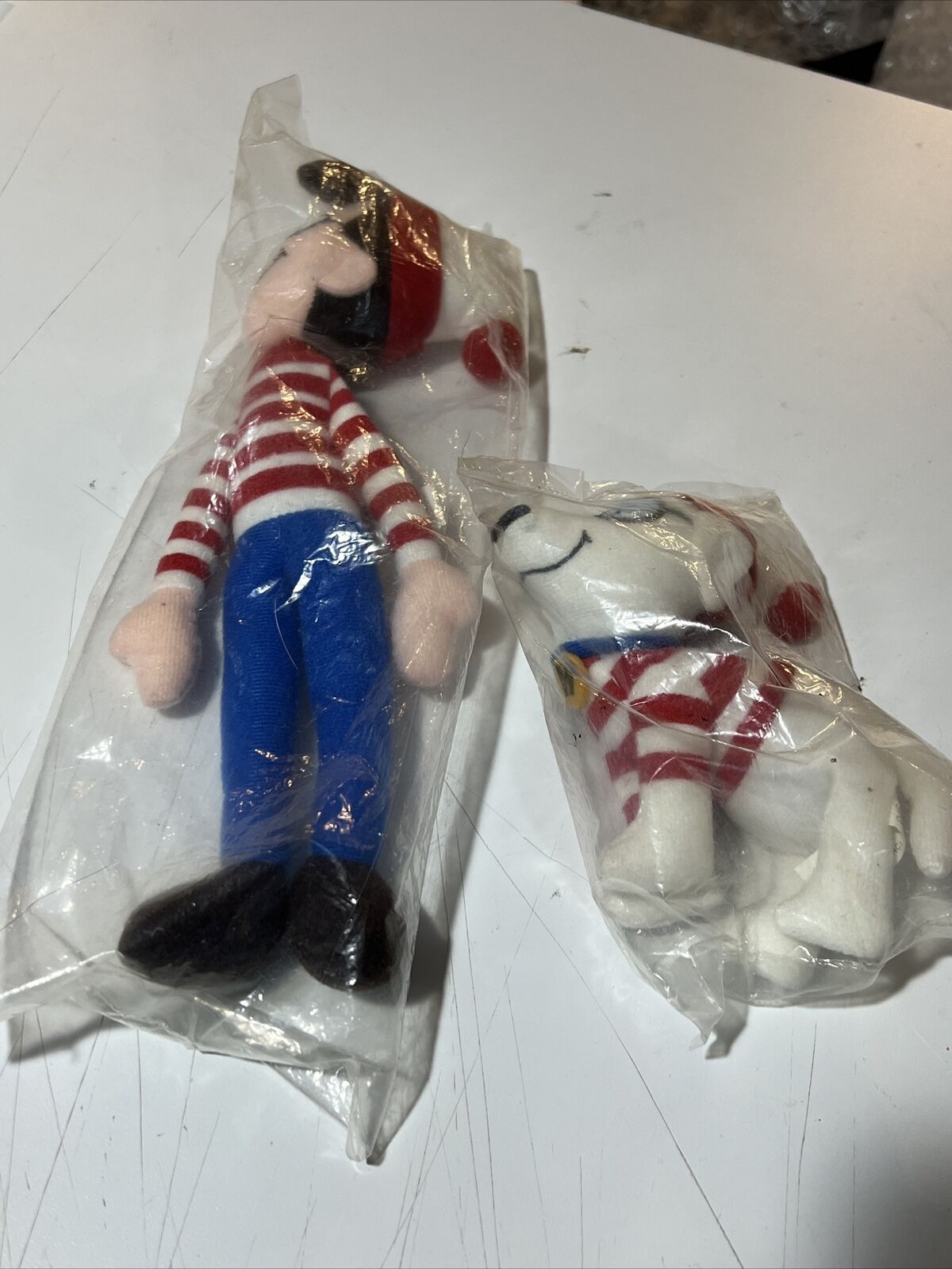 Vintage Where's Waldo And Woof The Dog Plush Doll 1997 Quaker Oats Sealed