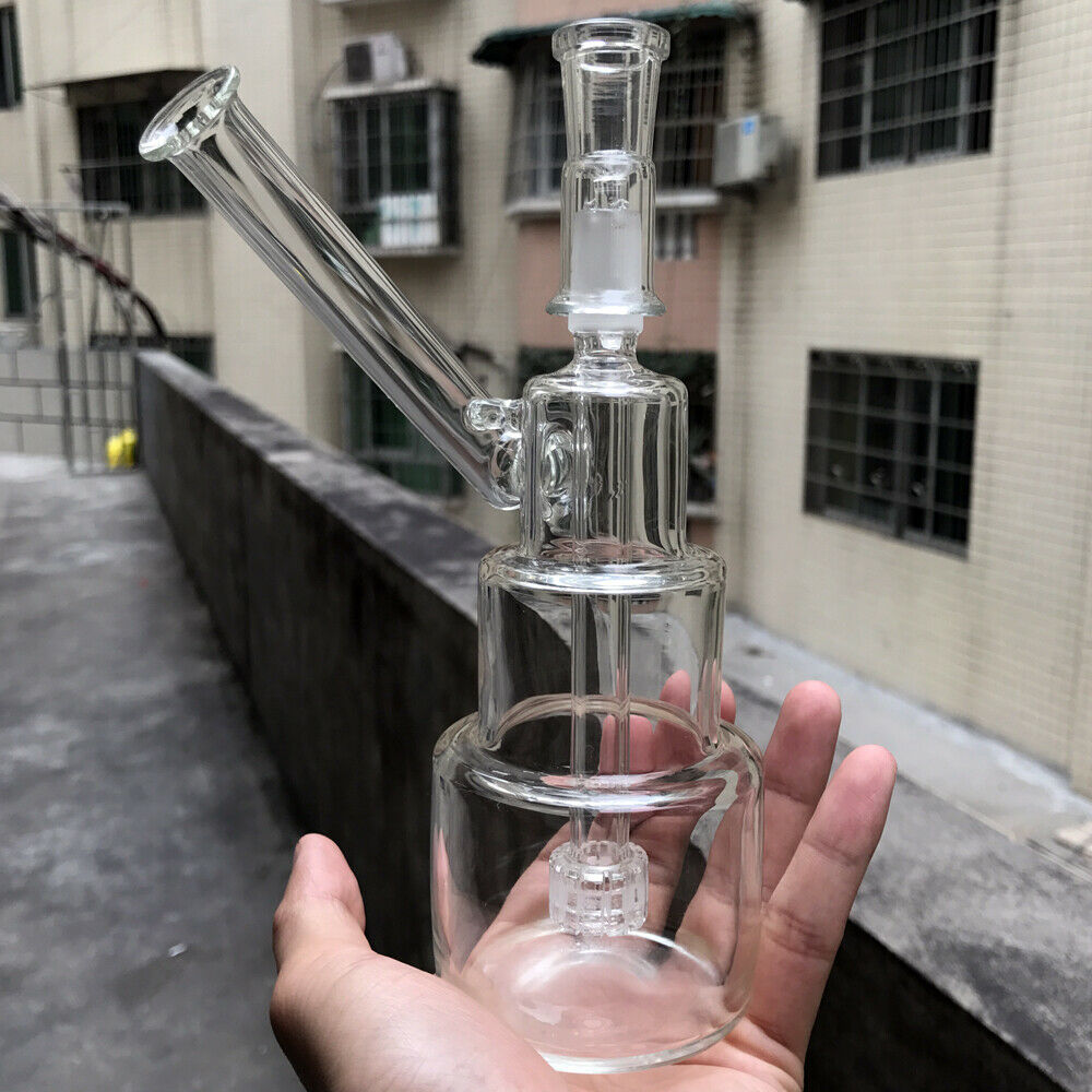 7.5 Inch Glass Bong Hookah Shisha Glassware Tobacco Water Pipe Bubbler