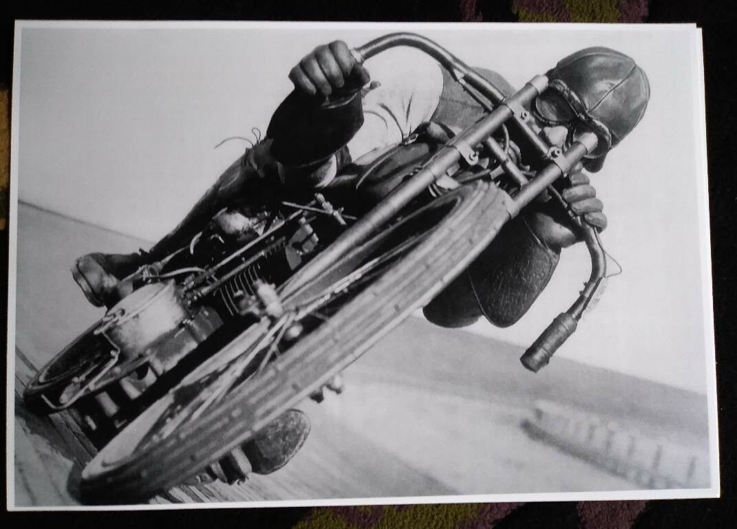 Track Racer Vintage Harley / Indian  Motorcycle Vintage  Poster New