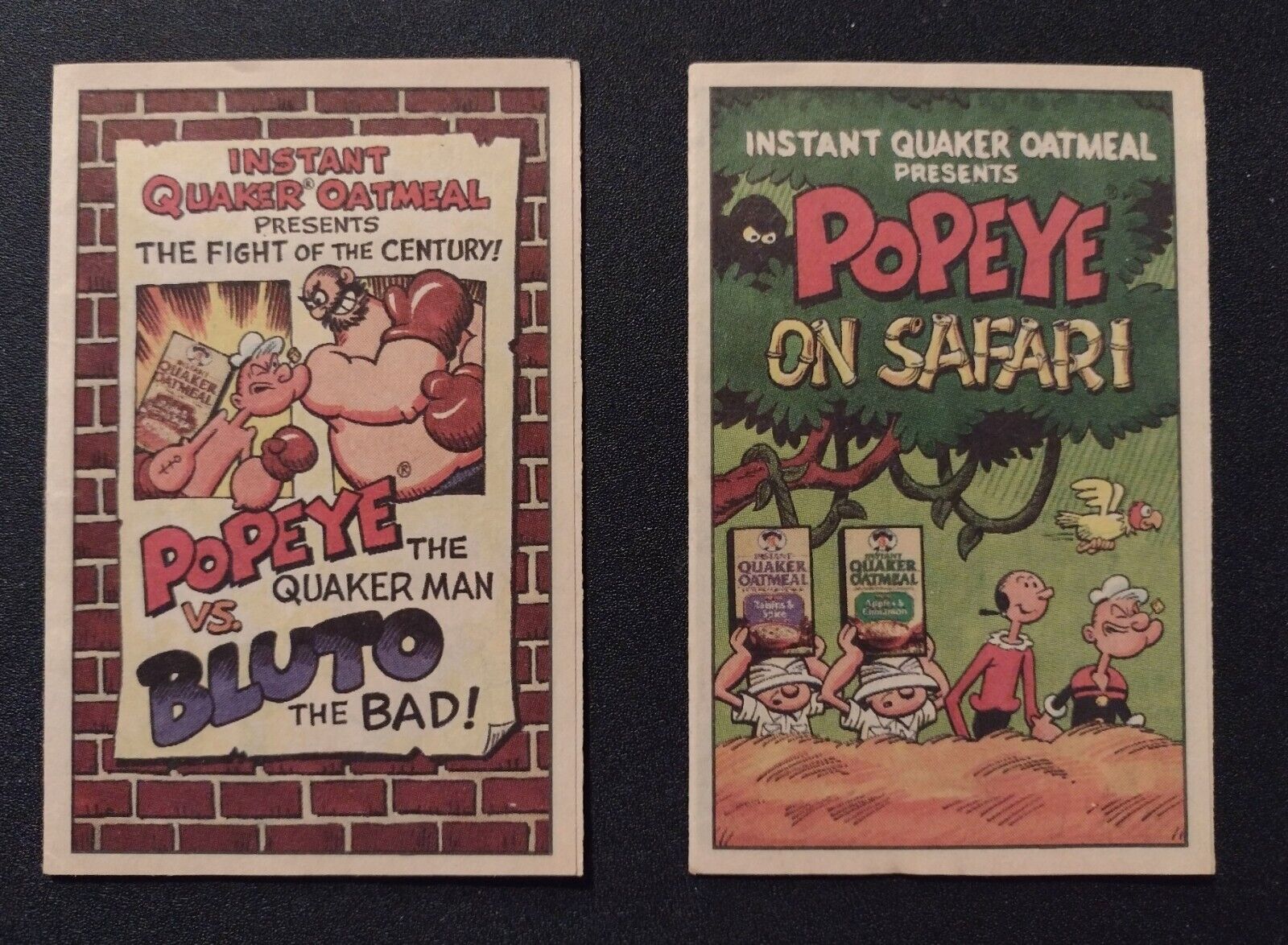 2 Quaker Oats 1989 Popeye Miniature Comic Books