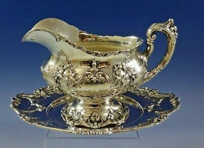 Francis I By Reed And Barton Sterling Silver Gravy Boat With Underplate (#0954)