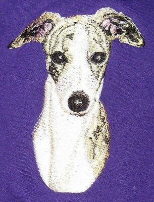 Embroidered Long-sleeved T-shirt - Whippet Bt3413  Sizes S - Xxl