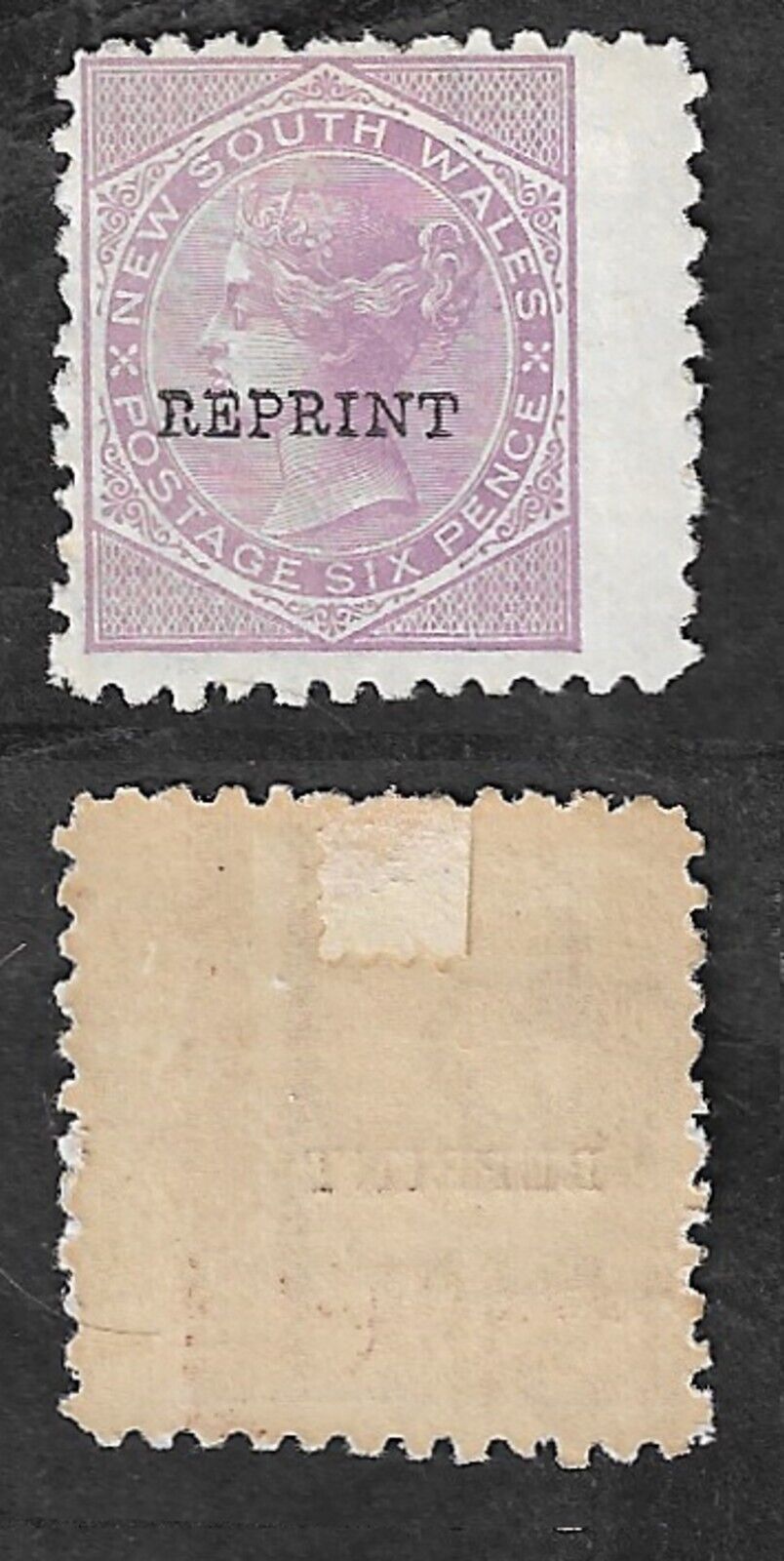Nsw Early 6d Reprint - Hinged Gum