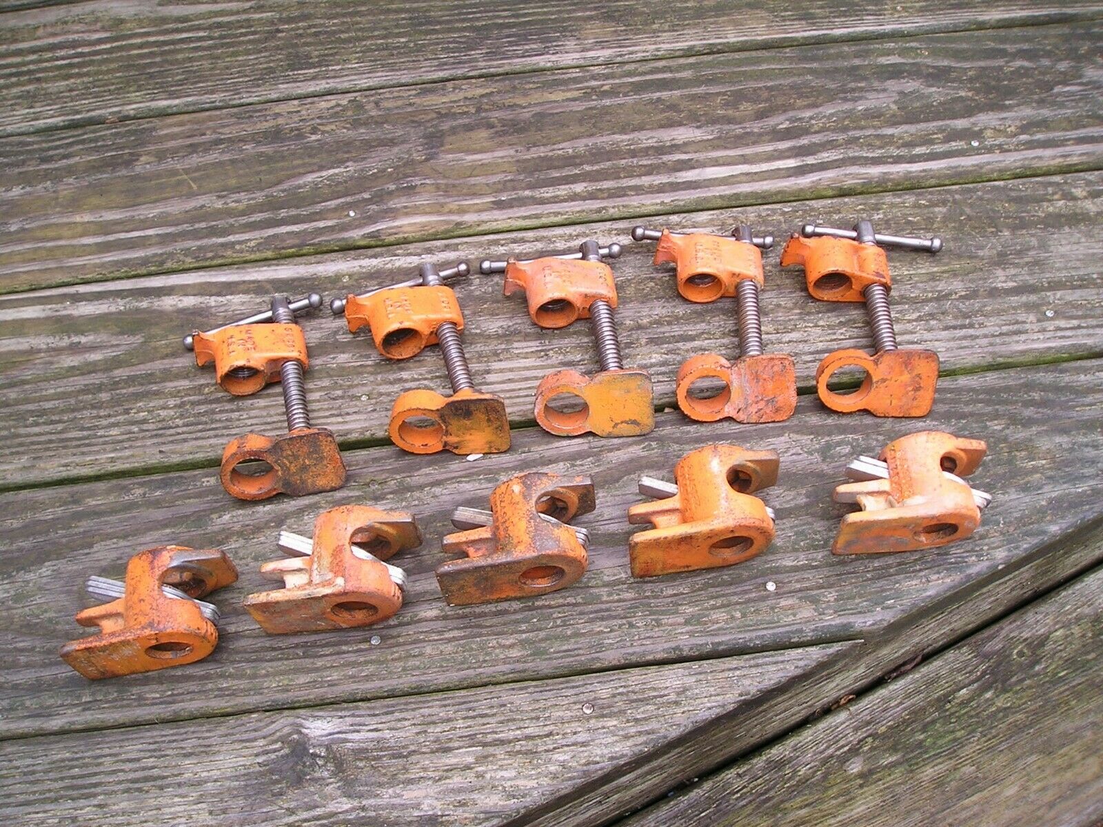 5 Sets Pony No. 5201 - 1/2" Pipe Clamp - Made In U. S. A.