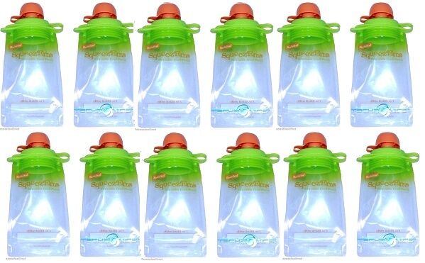 12-pack Refillable Baby Food Pouch Great For Snacks & Drinks Usa B2g