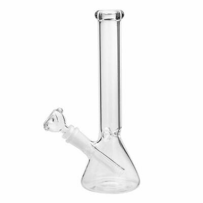 10" Hookah Water Pipe Heavy Glass Smoking Beaker Base Bong W/ Ice Catcher Bowl