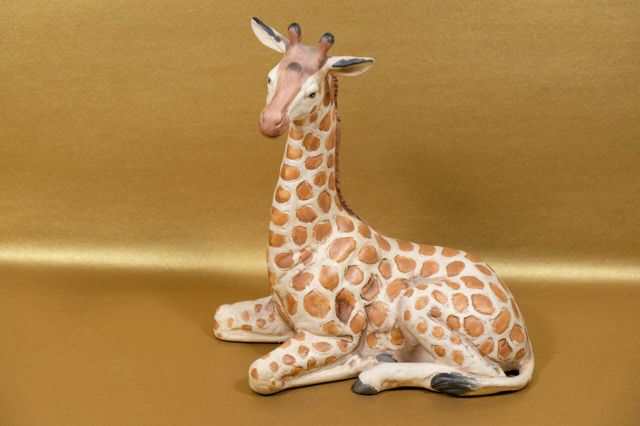 Ceramic Giraffe Branded As Shown 5 3/4" Tall