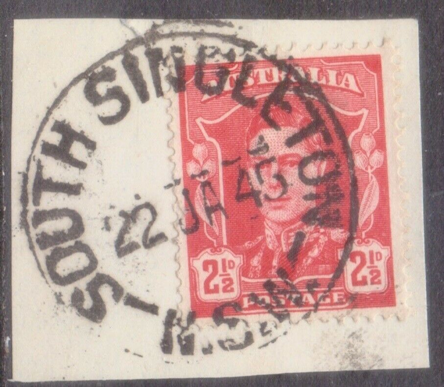 Australia  New South Wales   Postmark / Cancel  "south Singleton   N.s.w."  1945