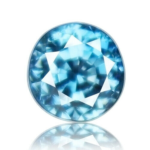 Zircon 1.95ct Aaa Flawless Aaa Blue 100% Natural Earth Mined Genuine Gemstone