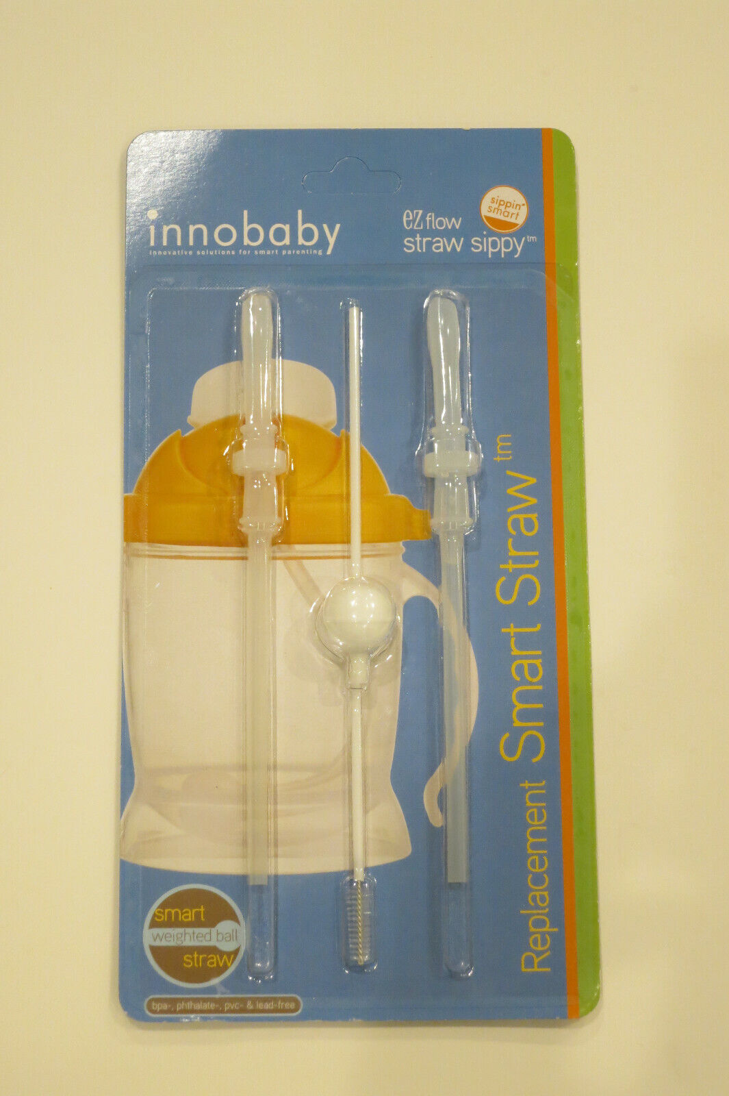 Innobaby Sippin' Smart Ez Flow Straw Sippy Accessory Kit W/ Cleaning Brush