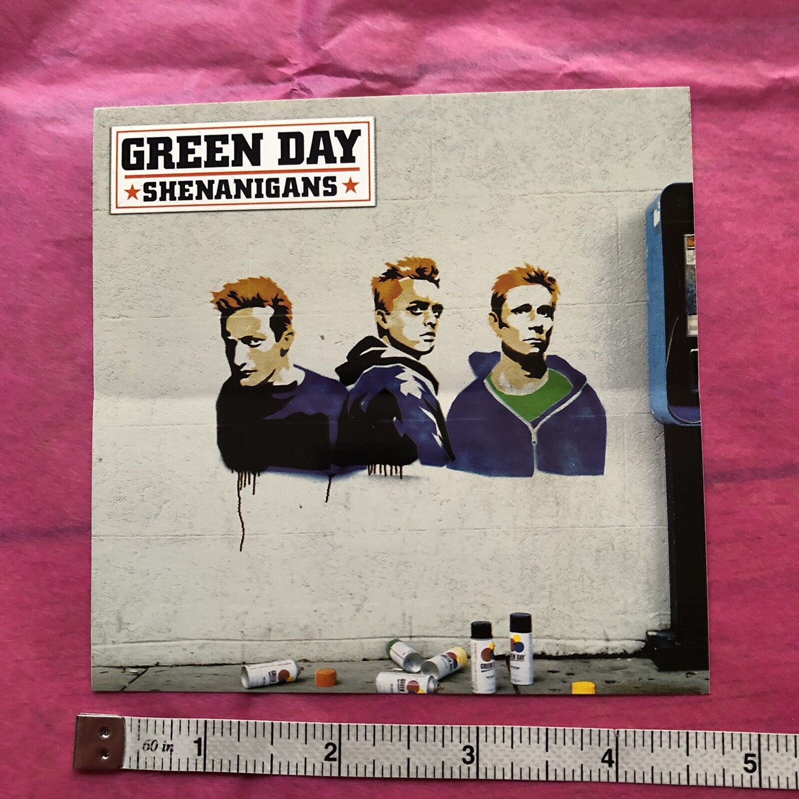 Green Day Shenanigans 2002 Promo Sticker Reprise Records B-sides Punk Rock