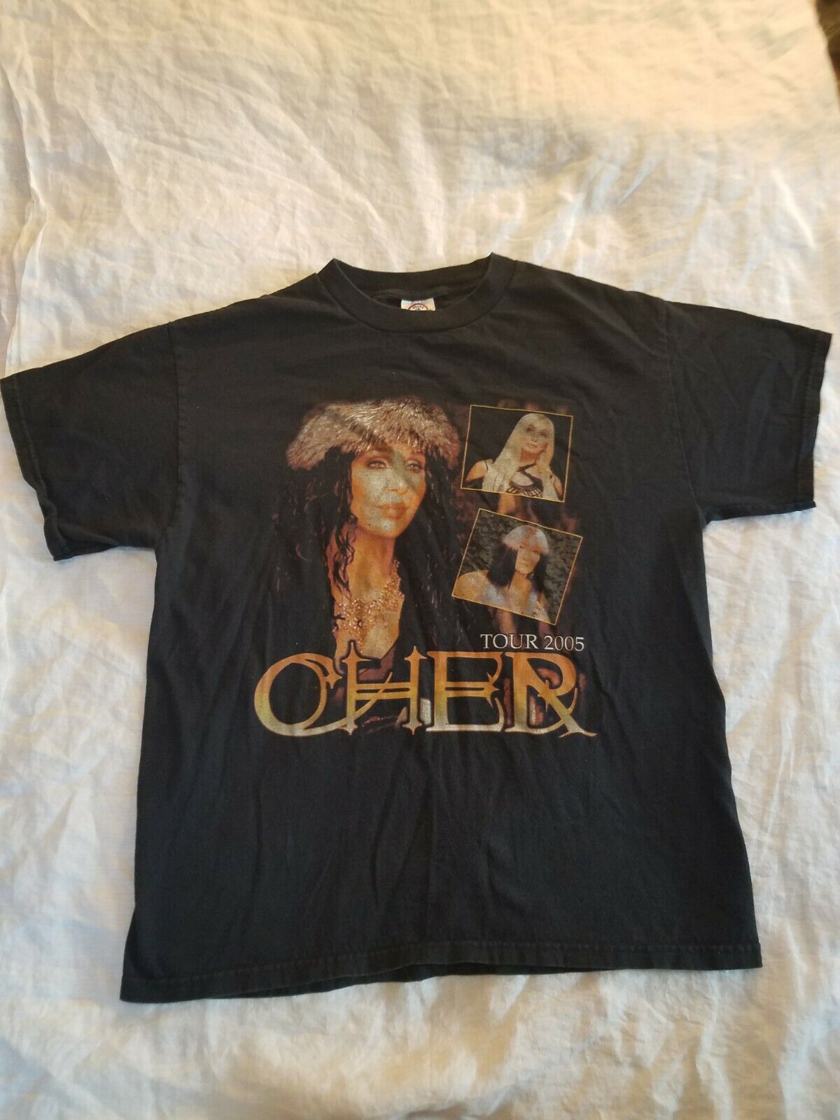 Vintage 2005 Cher Tour Concert Tee-shirt M Black