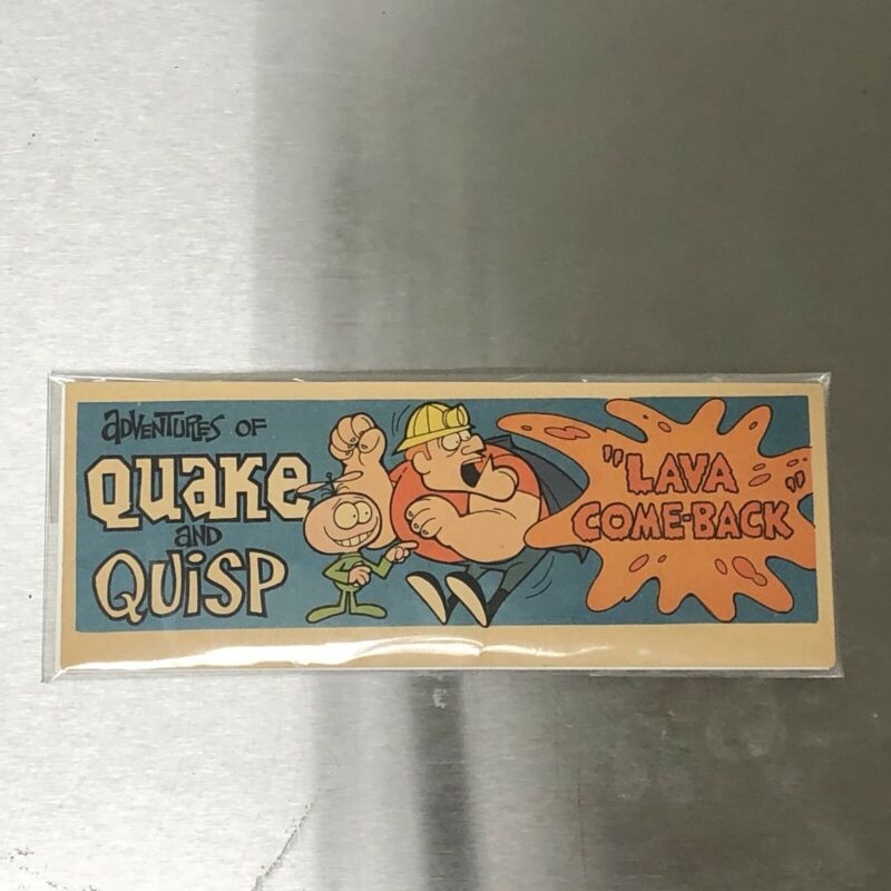 Quake And Quisp “lava Come-back” Cereal Box Premium Comic