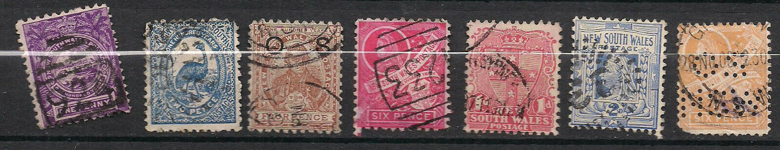 New South Wales - Lot #1. 19th Century Issues. Used. Some Faults