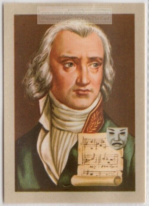 Andre Gretry Comedy Opera Composer Belgium Frence Vintage Trade Card