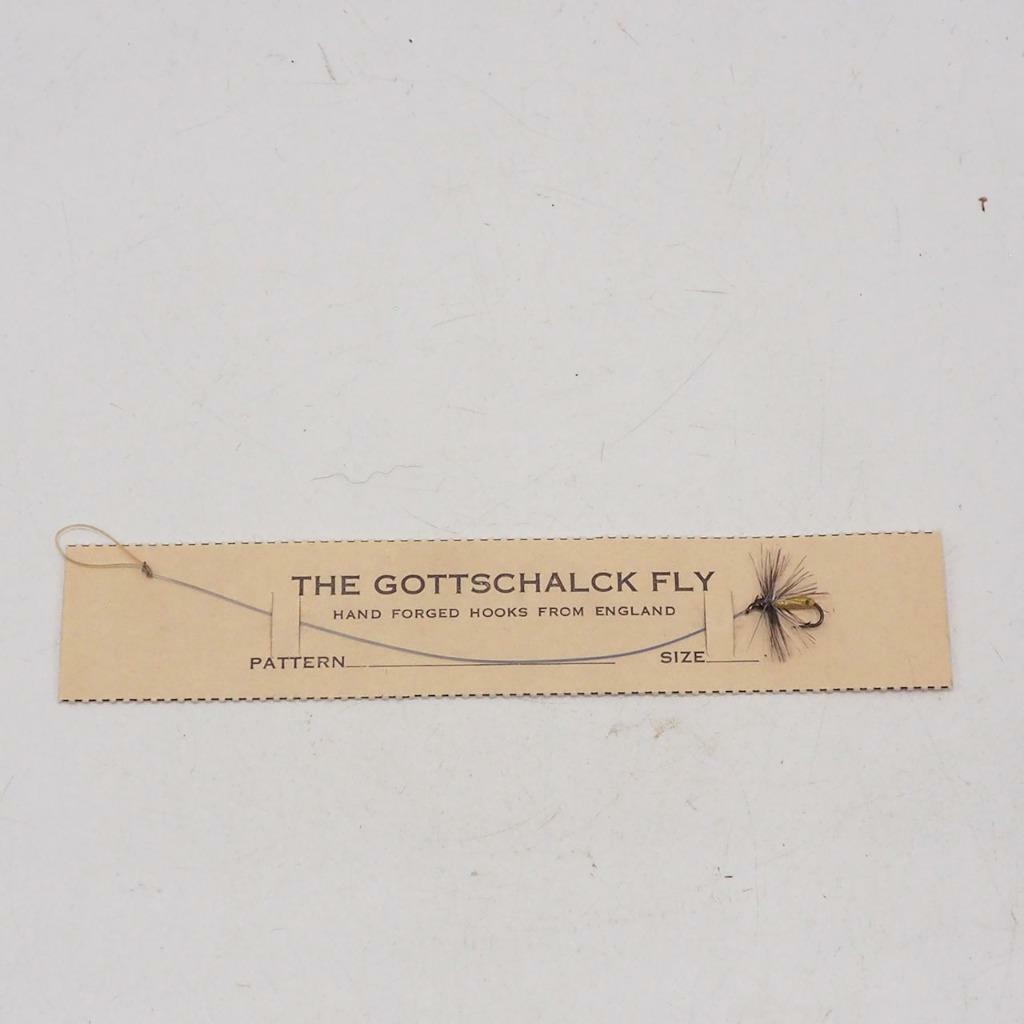 Vintage Gottschalck Handtied Fly Fishing Lure On Card Made In England