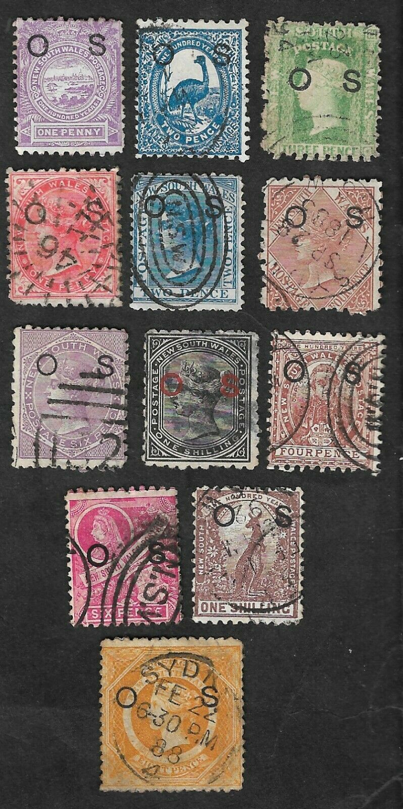Nsw Official Issues Os Overprint X 12