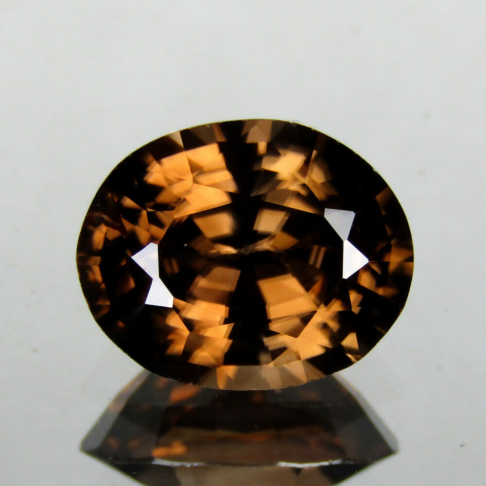 4.85cts Exquisite Oval Shape Natural Brown Zircon Loose Gemstone Video