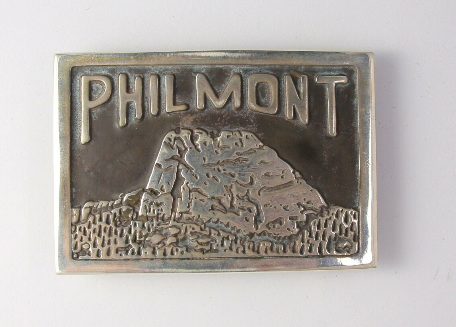 Philmont Scout Ranch Solid Sterling Silver Tooth Of Time Belt Buckle - Boy Scout