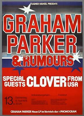 Graham Parker - Rare Vintage Original Frankfurt 1978 Concert Poster