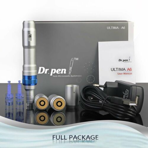 Dr.pen Ultima A6 Electric Derma Pen Auto Micro Needle Rechargeable+ 2 Cartridges