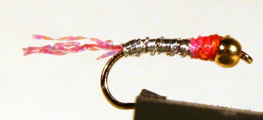 Ice Flies. The Silver Pupe. Bead Head.  (4-pack). Available In Size 8 - 14