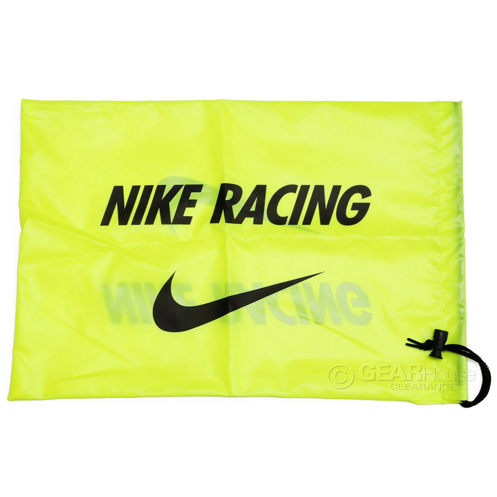 Nike Track & Field Spikes Shoe String Bag Carry Tote Drawstring Volt Yellow