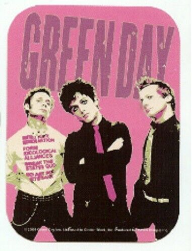 Green Day - Sticker - Band Photo - 3x2 Inches - Licensed New
