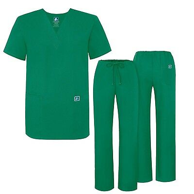 Adar Universal Medical Scrubs Set Medical Uniforms - Unisex Fit (45 Colors)