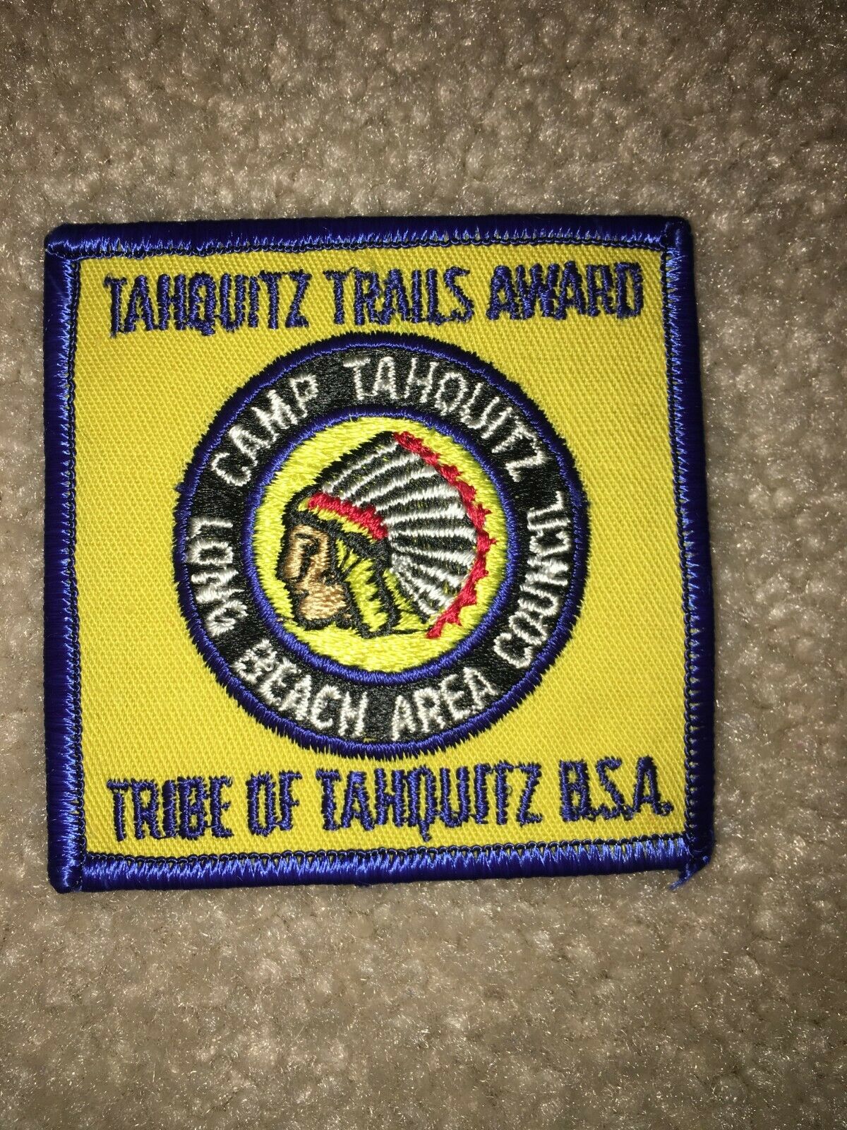 Boy Scout Bsa Camp Tahquitz Trails Award Long Beach Area Council Ca Trail Patch