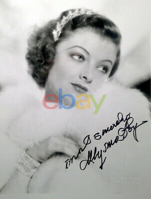 Myrna Loy Lovely 8 X 10 Photo Signed Reprint